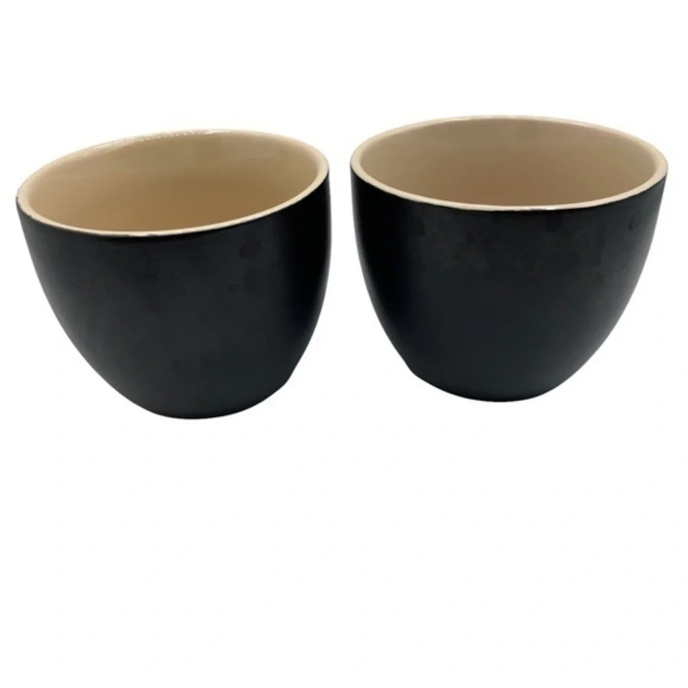 Ceramic Cups - Baileys Irish Cream Gifts | 2pc set - Mine and Yours | Black Tan